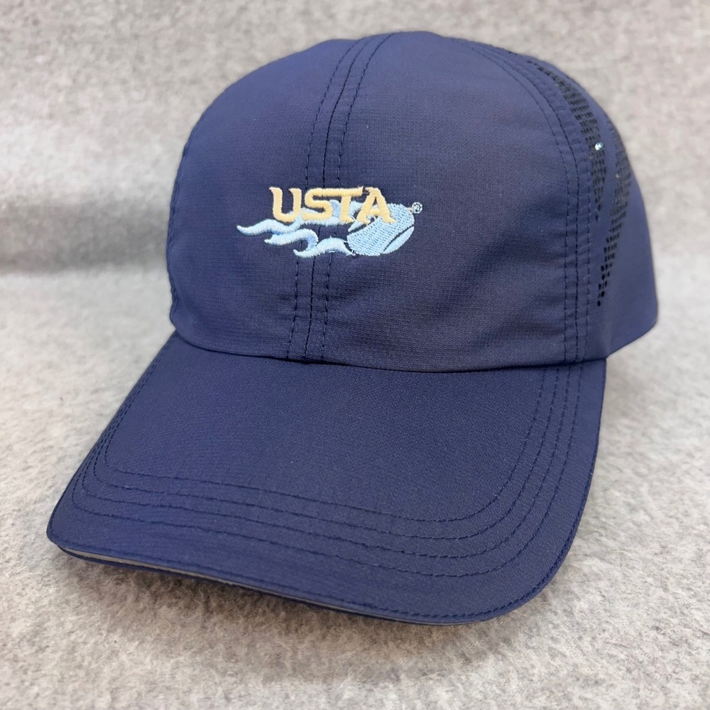 USTA Logo Unisex Navy Blue Hit Wear Tennis Ambassador Performance Hat OSFA